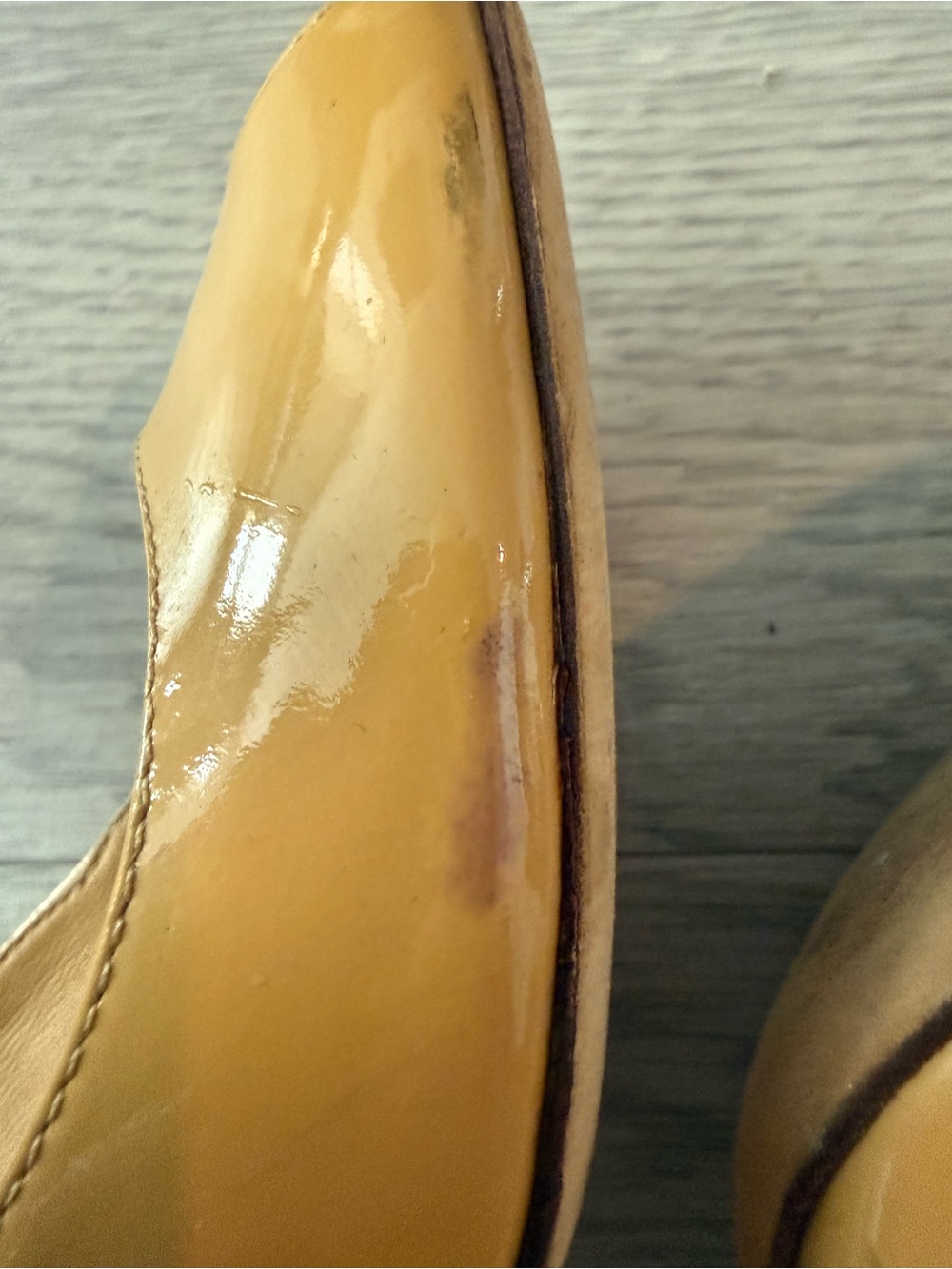 Tory Burch Sally Peep Toe Wedge Pumps Nude Size 6.5 - Picture 7 of 7